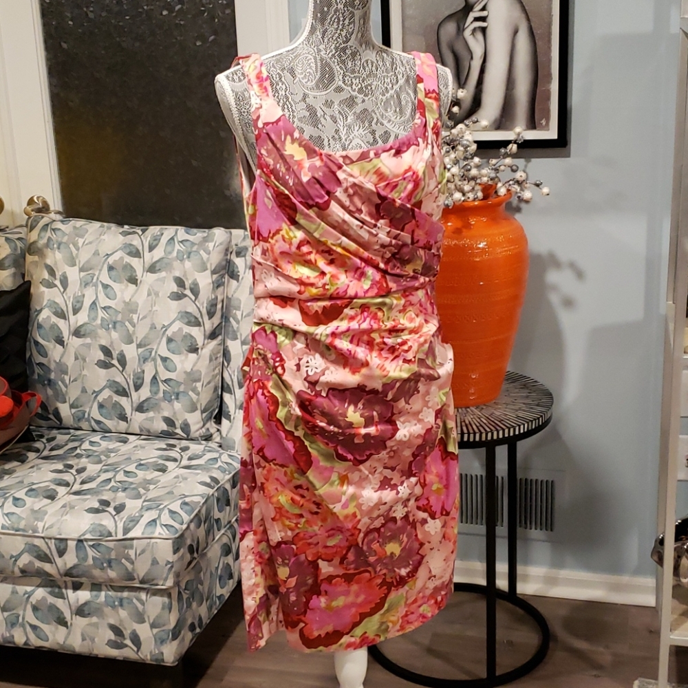 Suzi Chin for maggy boutique Pink Floral Dress